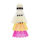 Navettes de badminton colorées 3 pcs