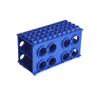 Support pour tubes Falcon, renforcé, 8 emplacements – PP, bleu, 200 × 120 × 95 mm