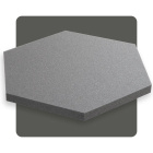 Panneau acoustique hexagonal gris 50x50 cm épaisseur 3 cm hexagone