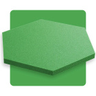 Panneau acoustique hexagone kiwi vert 50x50 cm épaisseur 3cm hexagone