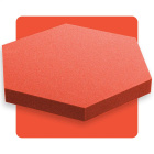 Panneau acoustique hexagonal pastèque 50x50 cm épaisseur 5 cm hexagone