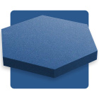 Panneau acoustique hexagonal bleu saphir 50x50 cm épaisseur 5 cm hexagone