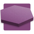 Panneau acoustique hexagonal violet 50x50 cm épaisseur 5 cm hexagone