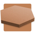 Panneau acoustique hexagonal marron 50x50 cm épaisseur 5 cm hexagone