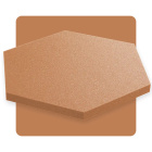 Panneau acoustique hexagonal brun 50x50 cm épaisseur 3cm hexagone