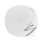 Assiette carrée profonde Ribbon 22,5cm