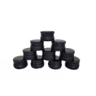 Bouchon en aluminium à visser 28/18 mm 50 pcs noir