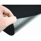 Tissu non tissé en feutre doux noir avec adhésif 3mm 50x150cm 400g/m²