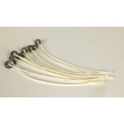 Mèche avec plaque cirée pour bougies en gel 5cm 10pcs