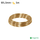 Fil de cuivre diamètre 1,5 mm 1 m