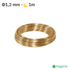 Fil de cuivre laiton Φ1,2 mm 1m