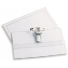 Carte d'identification avec clip et épingle de sûreté 57 × 90 mm – 10 pcs