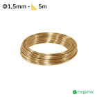 Fil de laiton Φ1,5mm 5m
