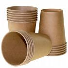 Gobelets en papier Eco 250ml marron 100 pcs 9cm