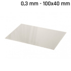 Tôle alpaga (argent neuf) 100x40x0,3mm