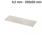 Feuille d'alpaga (argent neuf) 200x50x0,2mm