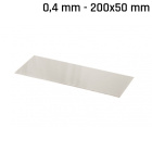 Plaque en alpaga (nouvel argent) 200x50x0,4mm