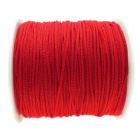 Corde tressée 40 m 0,8 mm rouge polyester