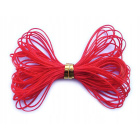 Cordon tressé 5m 0,4mm nylon rouge