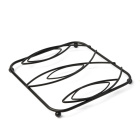 Sous-plat Leaf 17cm noir