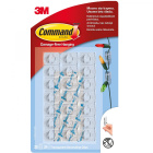 Crochets transparents 20 pcs et bandes de montage 24 pcs
