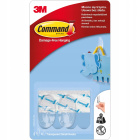 Crochets transparents 2 pcs et bandes de montage 4 pcs
