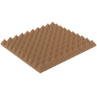Panneau acoustique marron PYRAMIDE 50x50 cm épaisseur 5cm