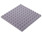 Panneau acoustique gris clair PYRAMIDE 50x50 cm épaisseur 5 cm
