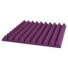 Panneau acoustique violet PYRAMIDE 50x50 cm épaisseur 5 cm