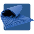 Panneau acoustique en mousse Pyramide 200×100 cm 8 cm bleu