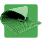Panneau acoustique mousse Pyramide 200×100 cm 5 cm vert foncé