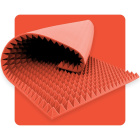 Panneau acoustique mousse Pyramide 200×100 cm 5 cm melon