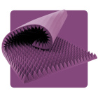 Panneau acoustique mousse Pyramide 200×100 cm 8 cm violet