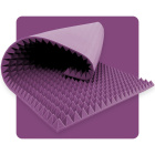 Panneau acoustique en mousse Pyramide 200×100 cm 5 cm violet