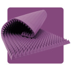 Panneau acoustique en mousse Pyrâmide 200×100 cm 7 cm violet