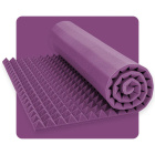 Panneau acoustique en mousse Pyramide 200×100 cm 6 cm violet