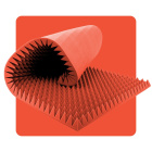 Panneau acoustique mousse Pyramide 200×100 cm 4 cm melon