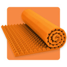 Panneau acoustique mousse Pyramide 200×100 cm 4 cm orange