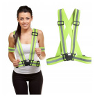 Gilet réfléchissant avec sangles réglables pour la course