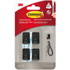 Crochets adhésifs noirs COMMAND 4 pcs