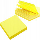 Bloc-notes adhésif papier jaune 100 pcs 76x76mm