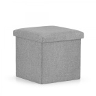 Siège pliant avec espace de rangement L 36x38x38cm gris