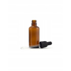 Flacon en verre brun 100ml avec pipette et compte-gouttes