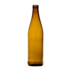 Bouteille en verre pour bière 500ml 23cm marron D2