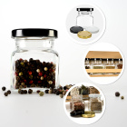 Récipient en verre boîte 120ml 7cm avec couvercle