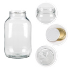 Récipient en verre boîte 4000ml 26cm avec couvercle