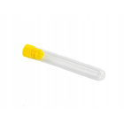 Tube d'essai PS 13x100mm avec bouchon jaune 50 pcs