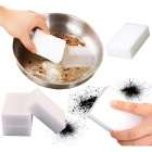 Éponge pour le nettoyage des saletés 10x6x2cm blanche