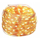 Fils lumineux 100 pcs LED à pile couleur lumière blanc chaud