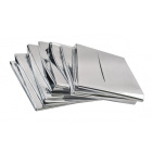 Film thermique 140x210cm argenté couverture de survie de sauvetage